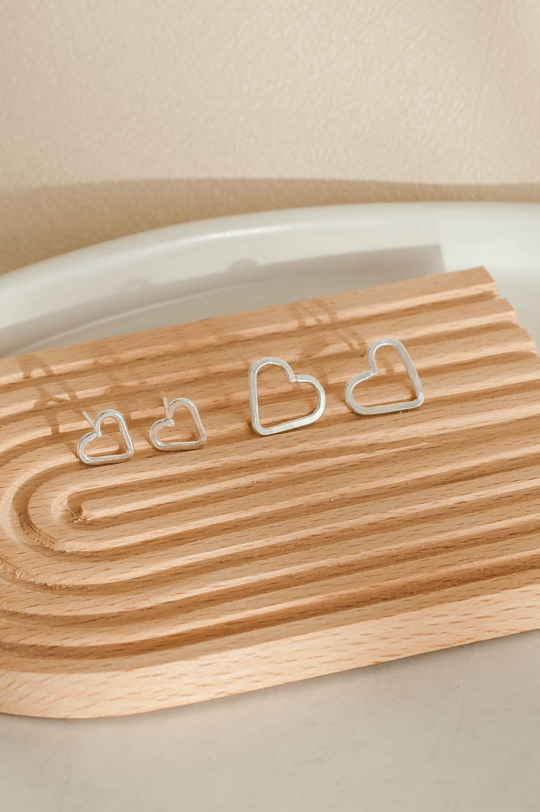 Amara | Heart Stud Earrings | LoveGem Studio image 0