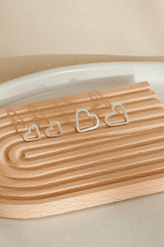 Amara | Heart Stud Earrings | LoveGem Studio image 0