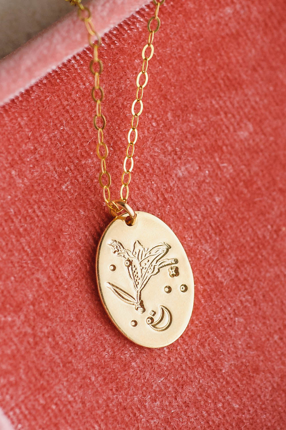 Lily Flower Charm Necklace | 14k Gold Filled | LoveGem Studio image 0