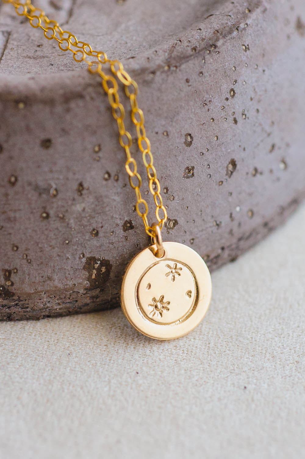 Moon Phase Charm Necklace | 14k Gold Filled | LoveGem Studio image 5