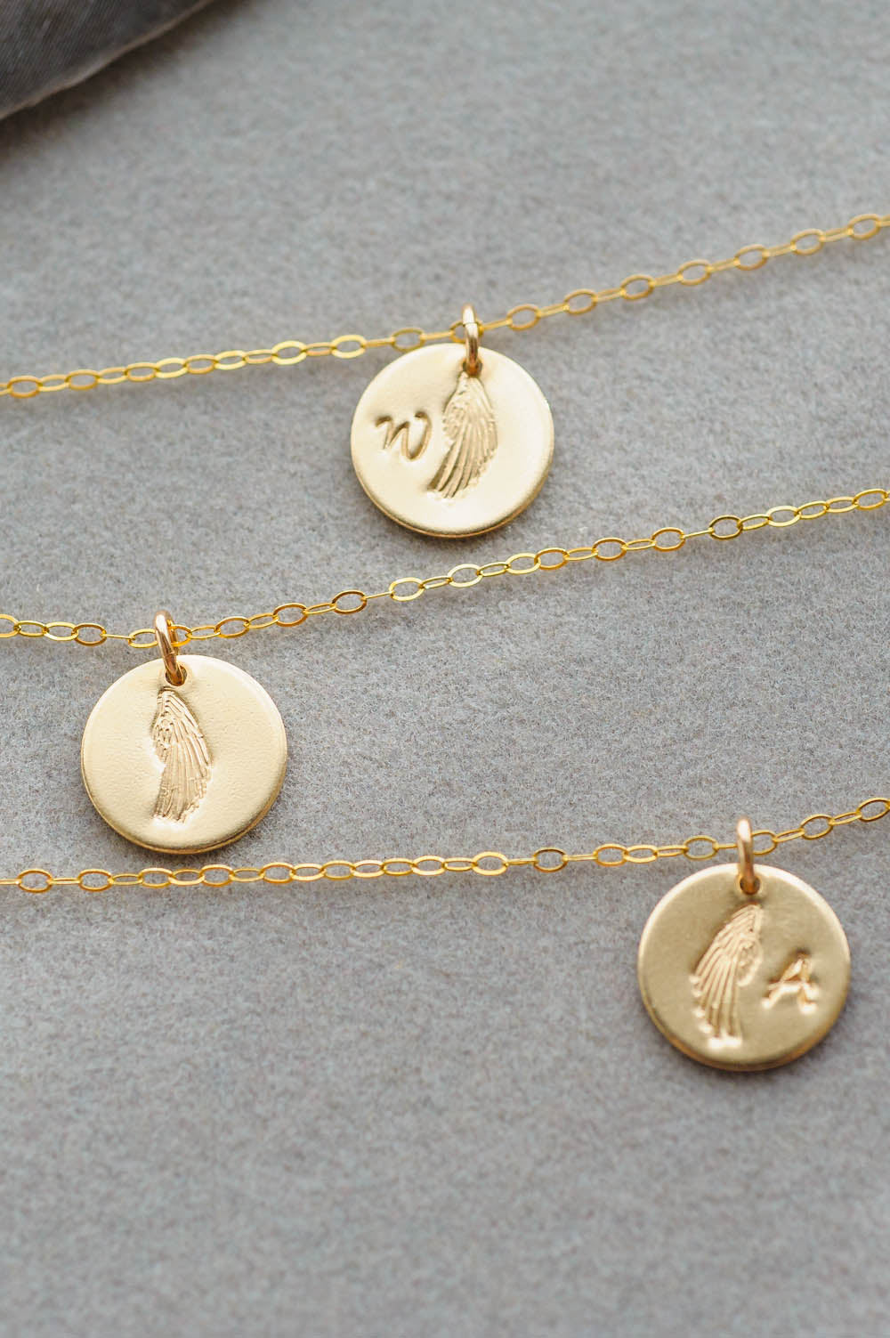 Angel Wing Charm Necklace | 14k Gold Filled | LoveGem Studio image 6