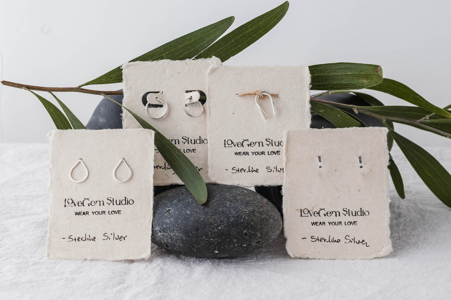 Emma | Forged Horseshoe Earrings | LoveGem Studio image 4