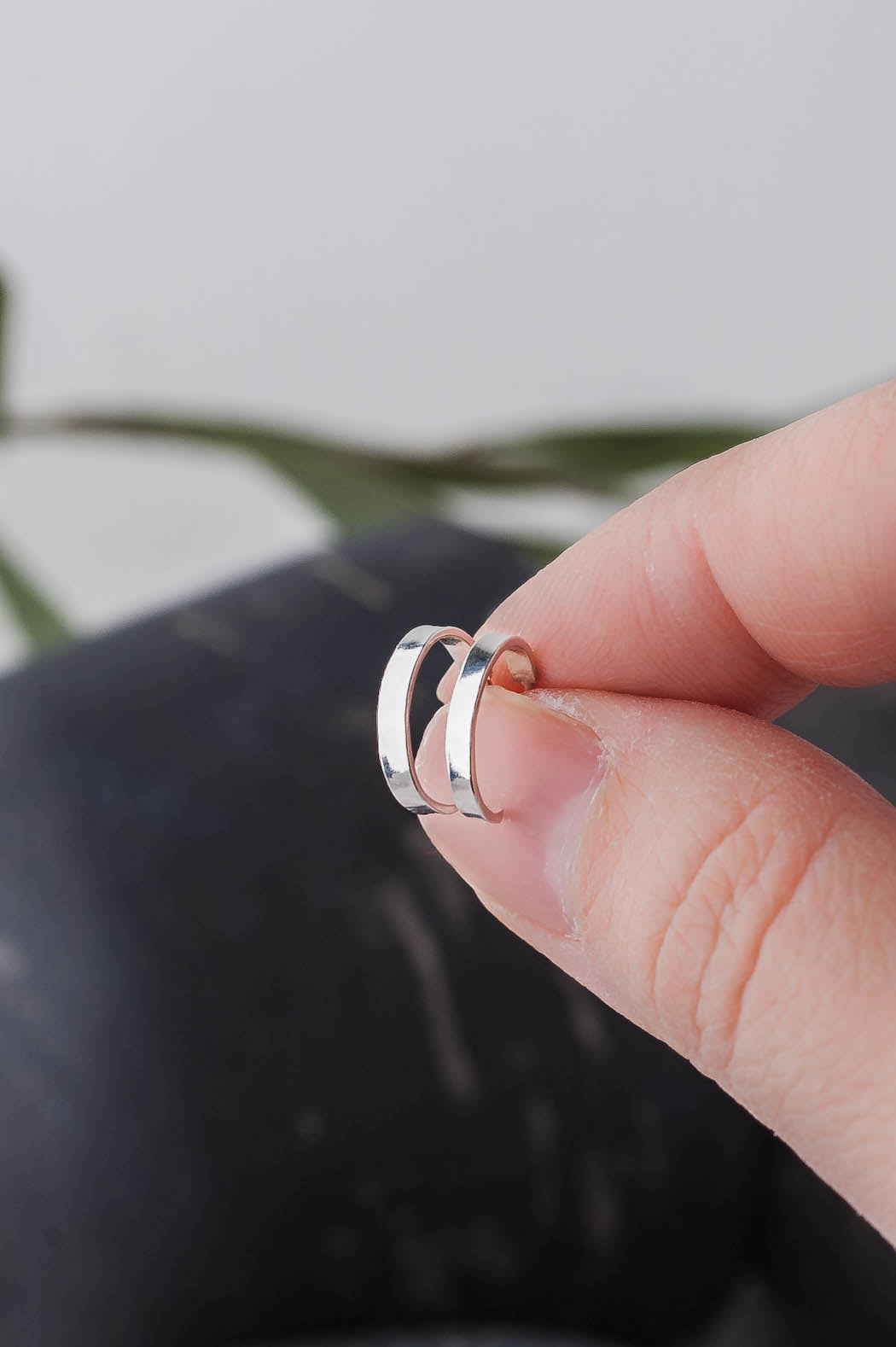 Eve | Hoop Stud Earrings | LoveGem Studio image 2