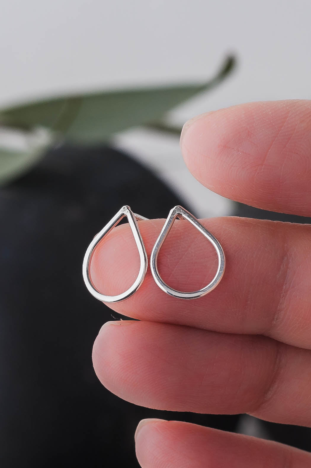 Nia | Teardrop Stud Earrings | LoveGem Studio image 3