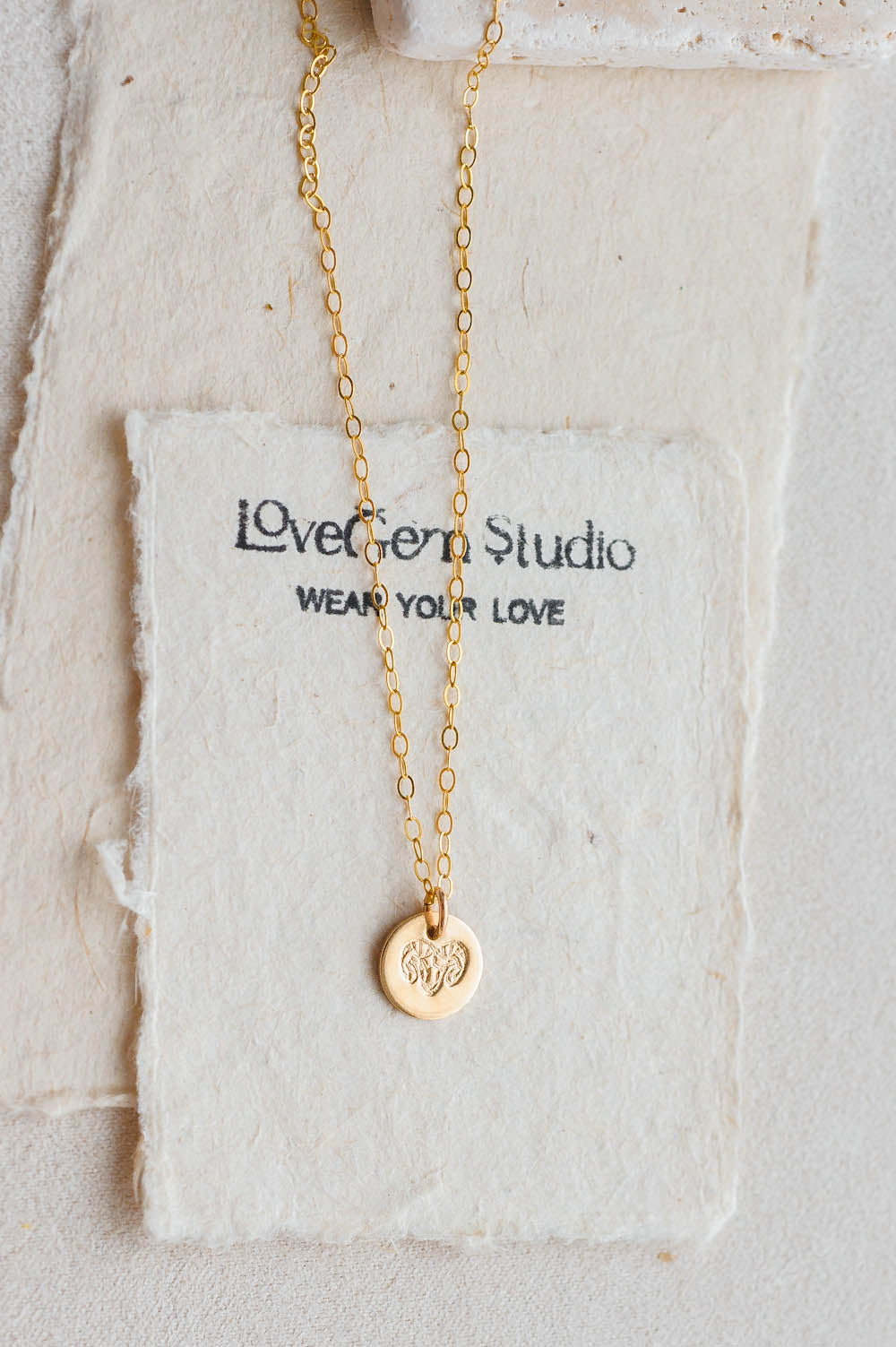 Zodiac Charm Necklace | 14k Gold Filled | LoveGem Studio image 4