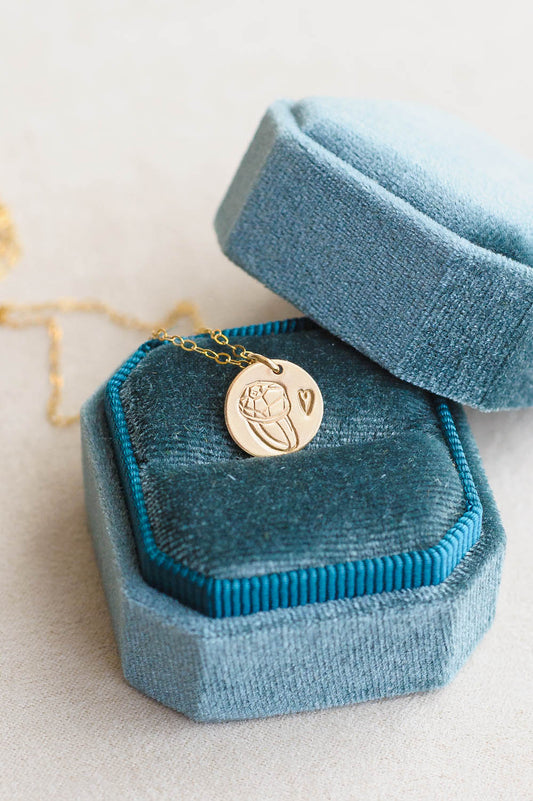 Ring Charm Necklace | 14k Gold Filled | LoveGem Studio image 1