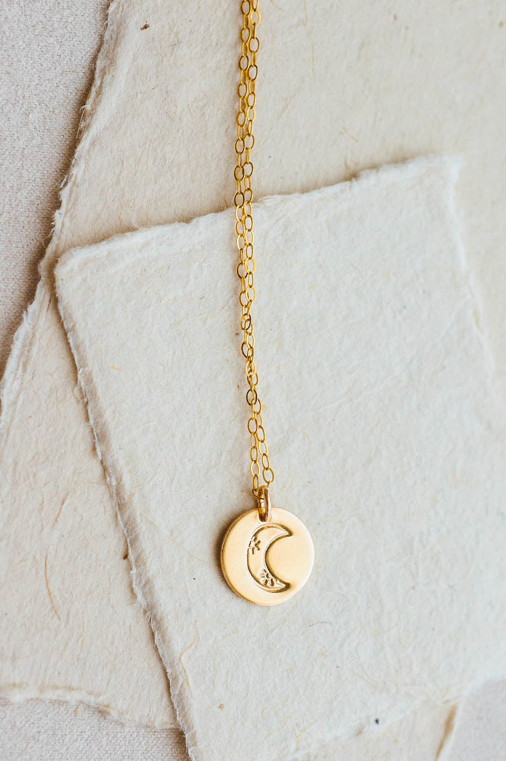 Moon Phase Charm Necklace | 14k Gold Filled | LoveGem Studio image 11