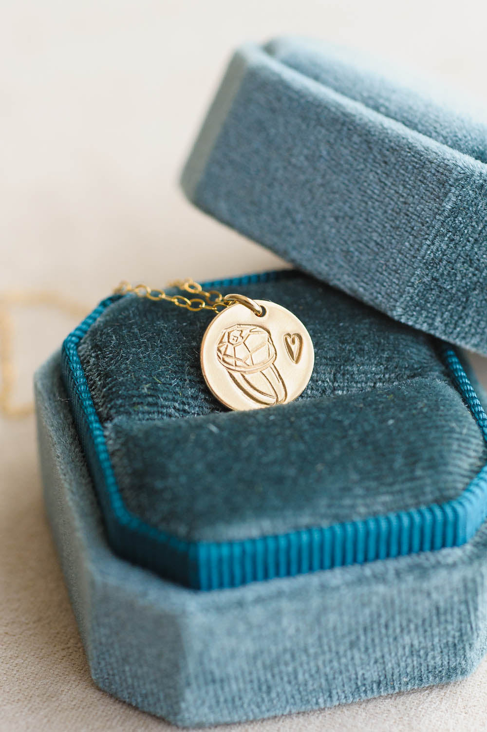 Ring Charm Necklace | 14k Gold Filled | LoveGem Studio image 2