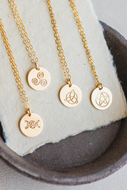 Spiritual Charm Necklace | 14k Gold Filled | LoveGem Studio image 0