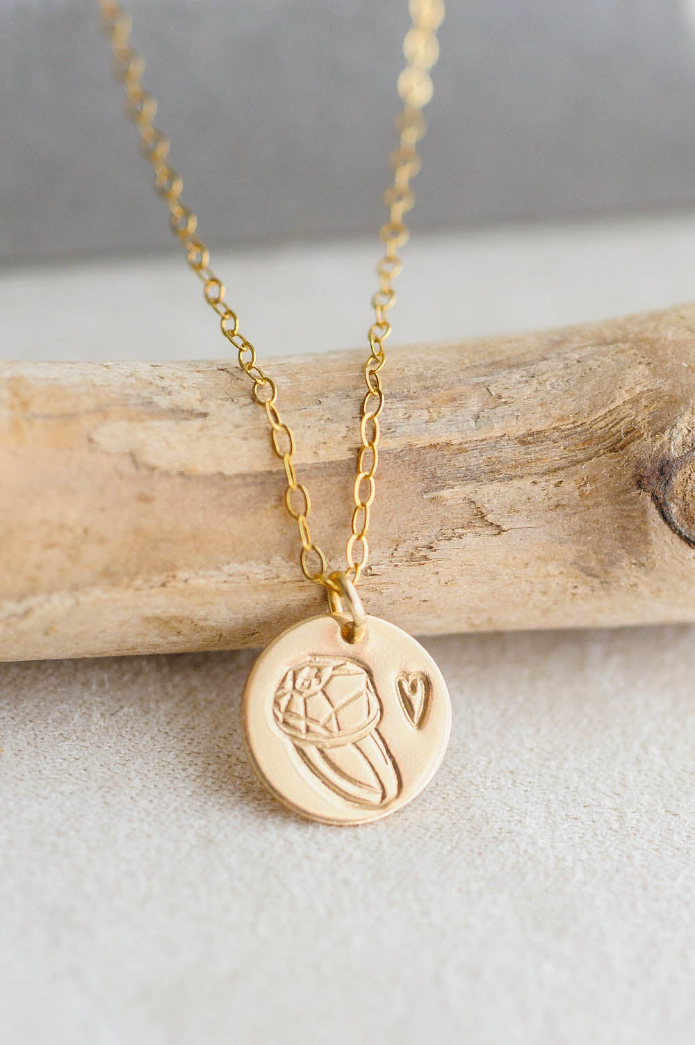 Ring Charm Necklace | 14k Gold Filled | LoveGem Studio image 3