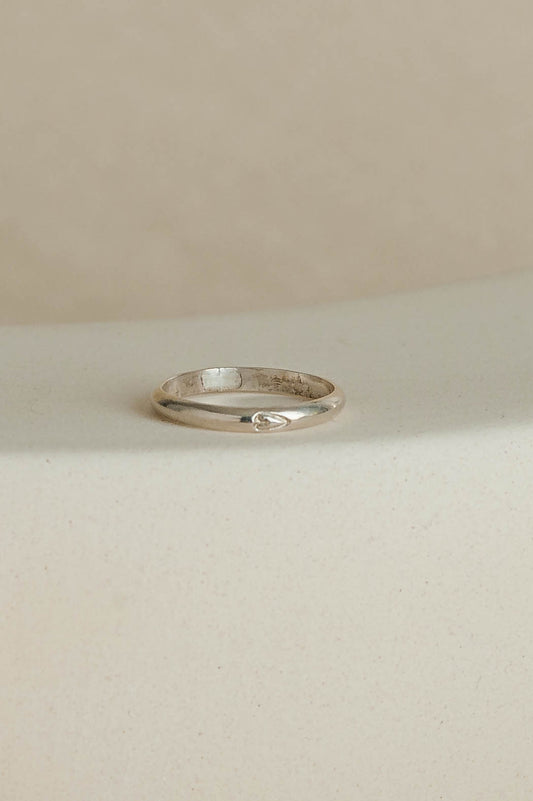 Grace | Heart Sterling Silver Promise Ring | LoveGem Studio image 0