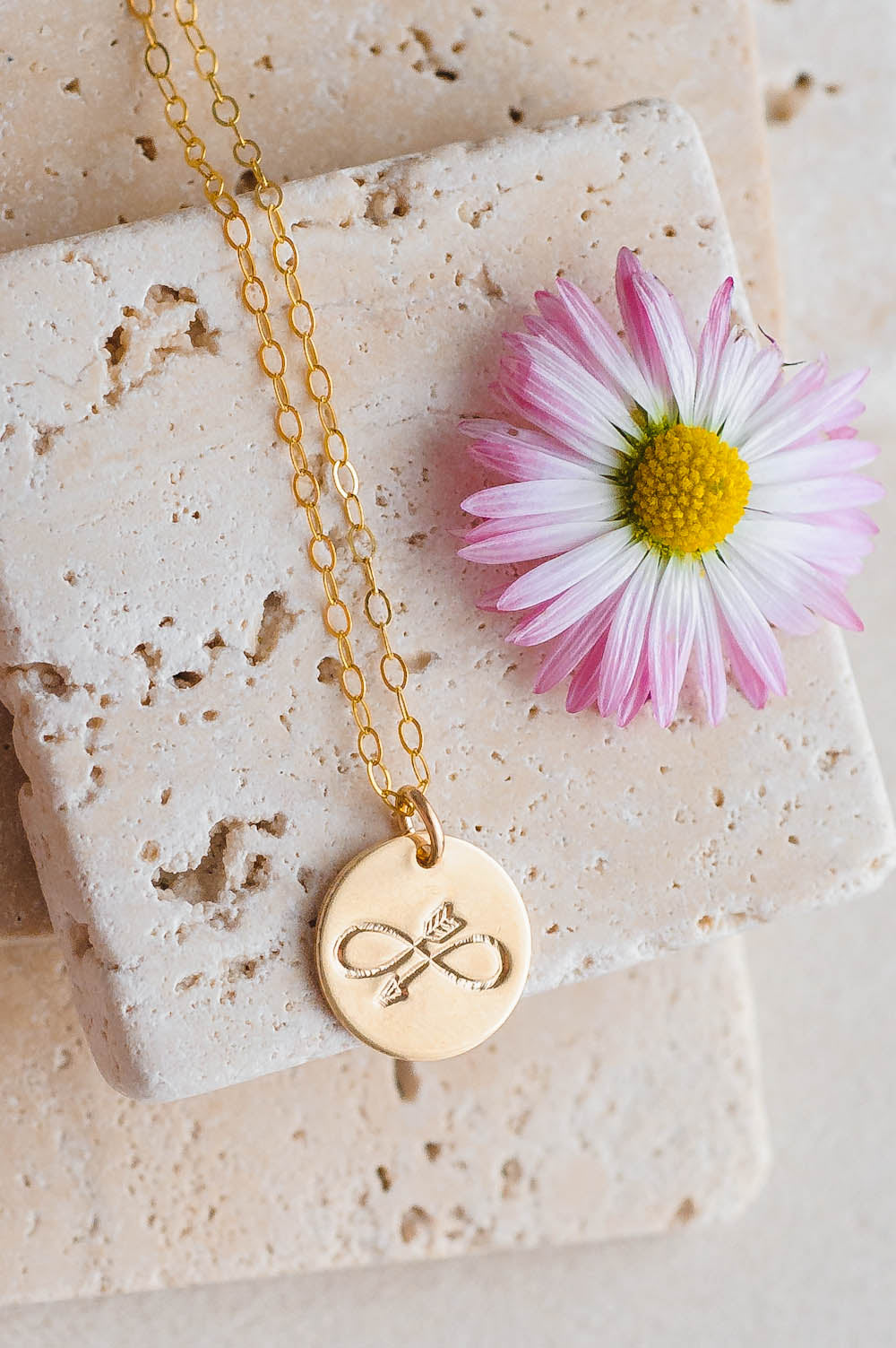 Infinity Charm Necklace | 14k Gold Filled | LoveGem Studio image 2