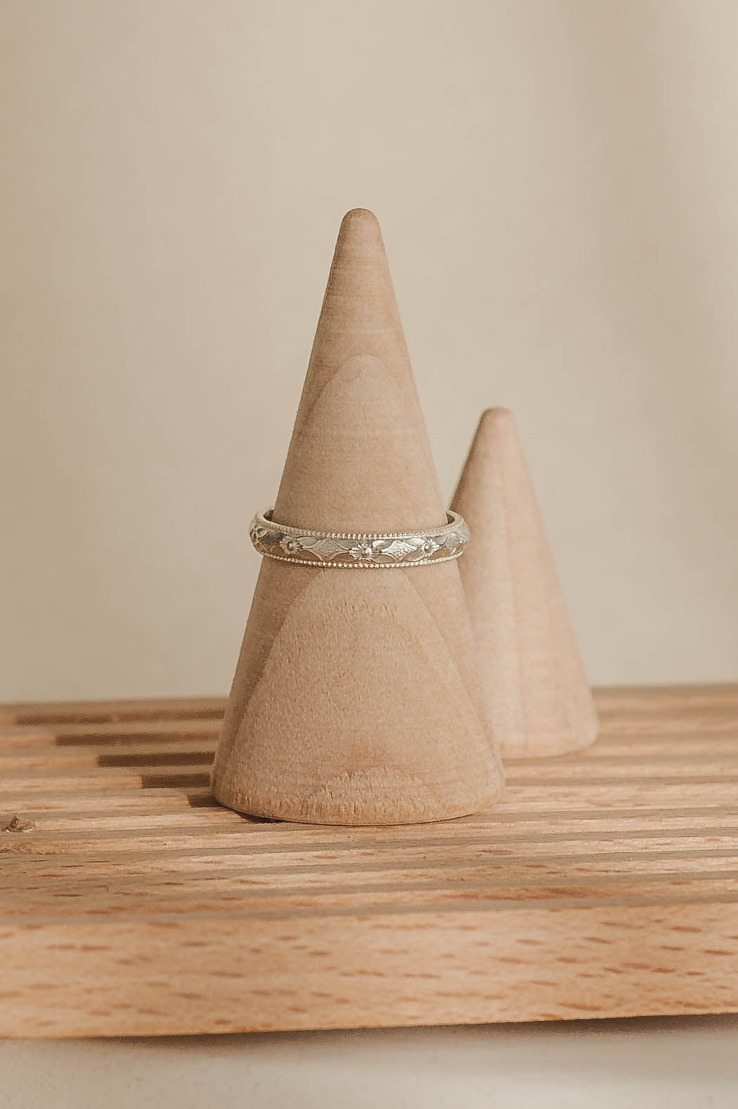 Sophie | Pattern Sterling Silver Ring Band | LoveGem Studio image 4