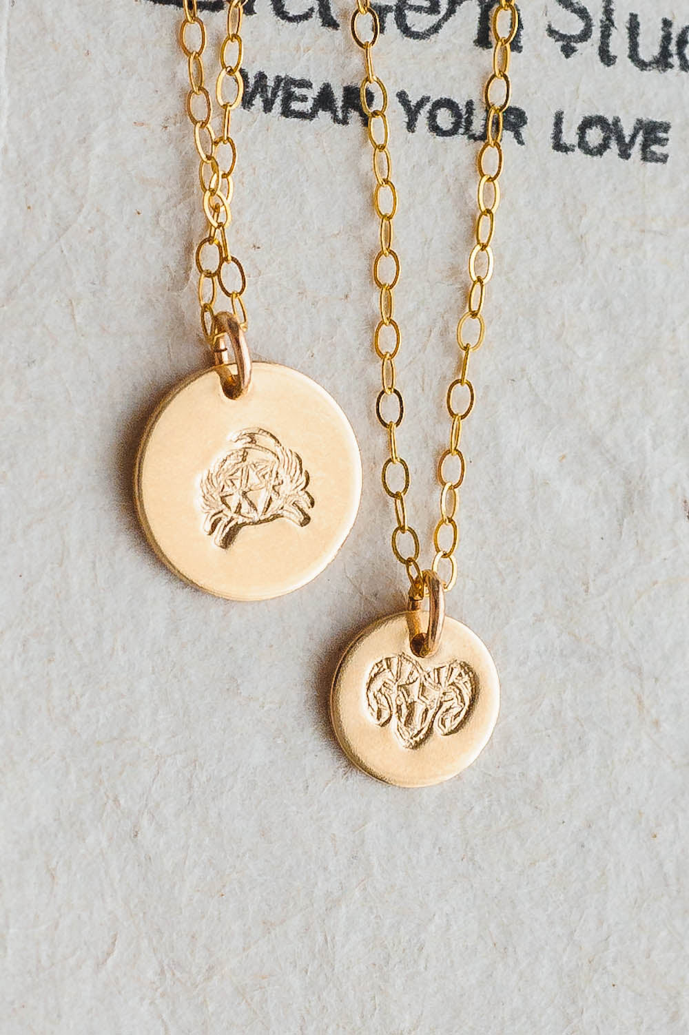 Zodiac Charm Necklace | 14k Gold Filled | LoveGem Studio image 0