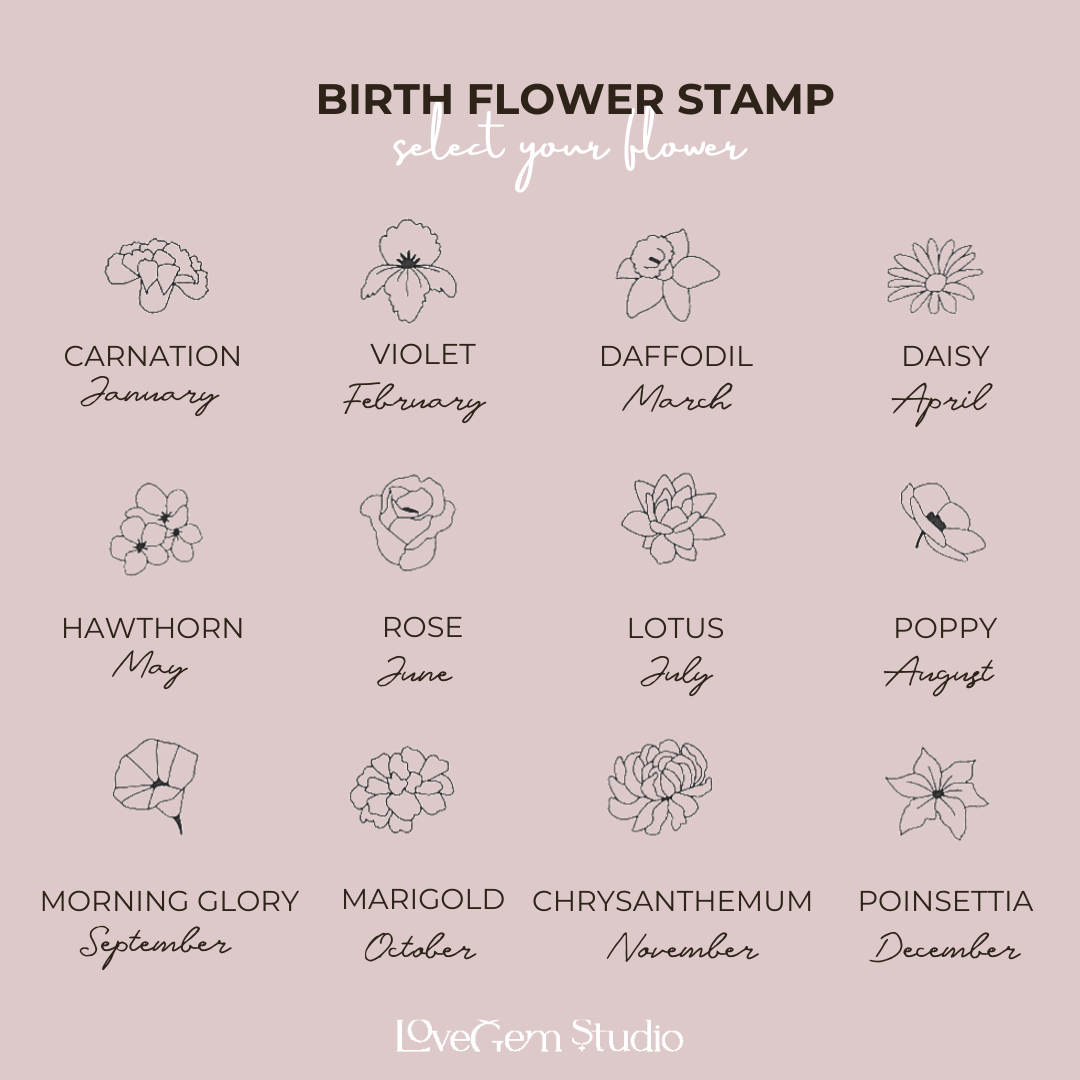 Birth Flower Charm Necklace | 14k Gold Filled | LoveGem Studio image 4