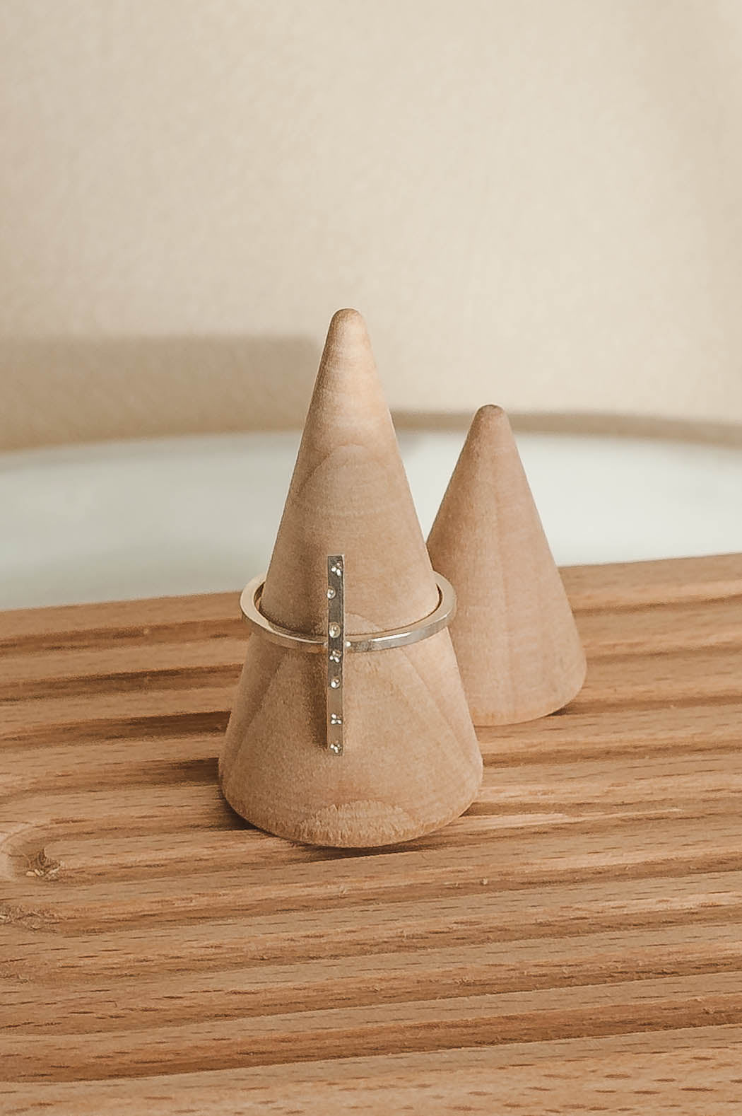 Zoe | Shooting-Star Bar Sterling Silver Ring | LoveGem Studio image 1