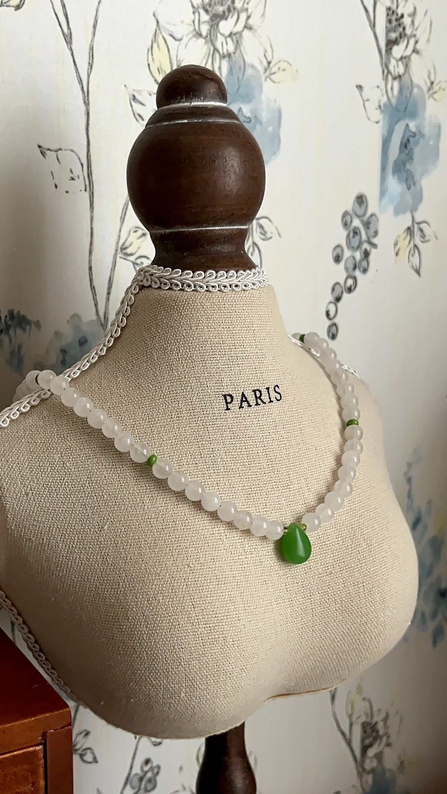 Handmade Green Jade & Turquoise Necklace – Abundance and Protection Gemstone Jewelry by LoveGem Studio