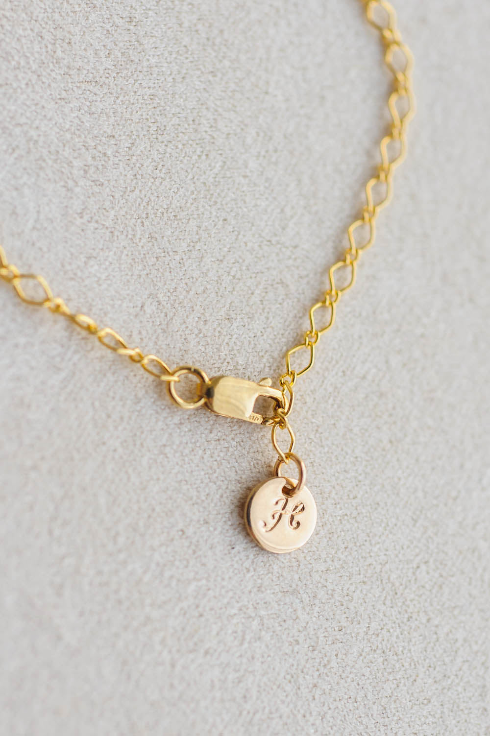 Initial Charm Bracelet | 14k Gold Filled | LoveGem Studio image 4