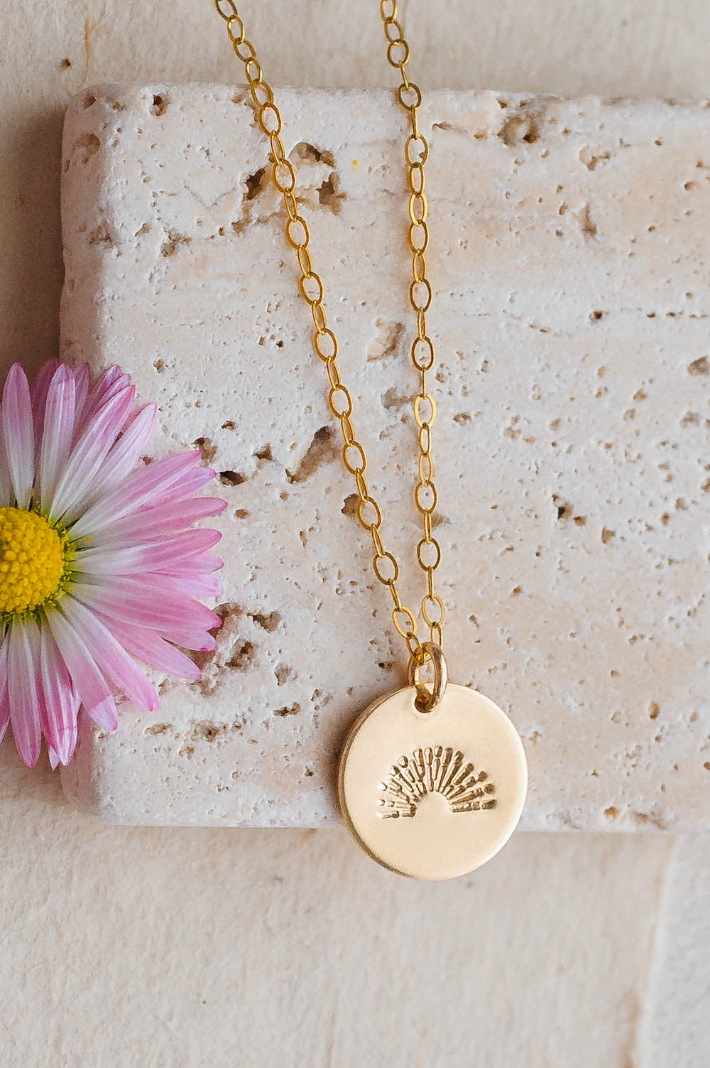 Sun Charm Necklace | 14k Gold Filled | LoveGem Studio image 2