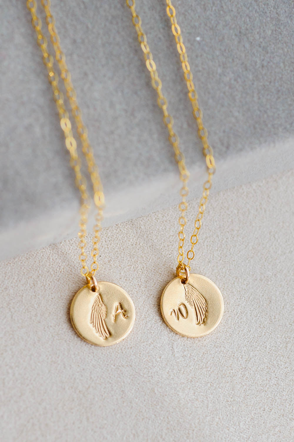 Angel Wing Charm Necklace | 14k Gold Filled | LoveGem Studio image 5