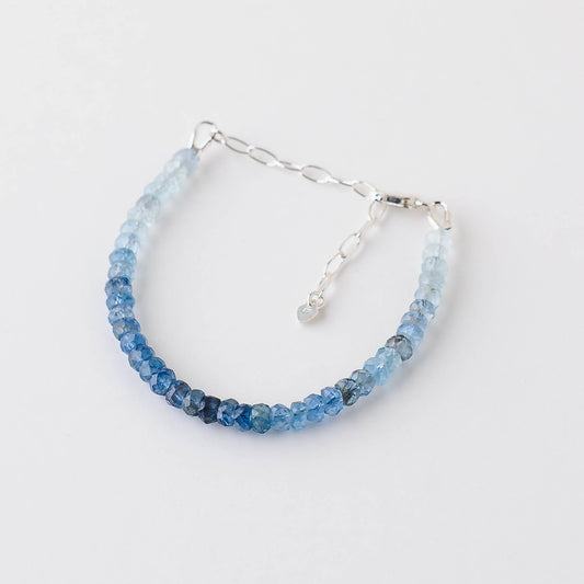 Ombré Aquamarine Bracelet – Blue Ocean-Inspired Jewelry by LoveGem Studio