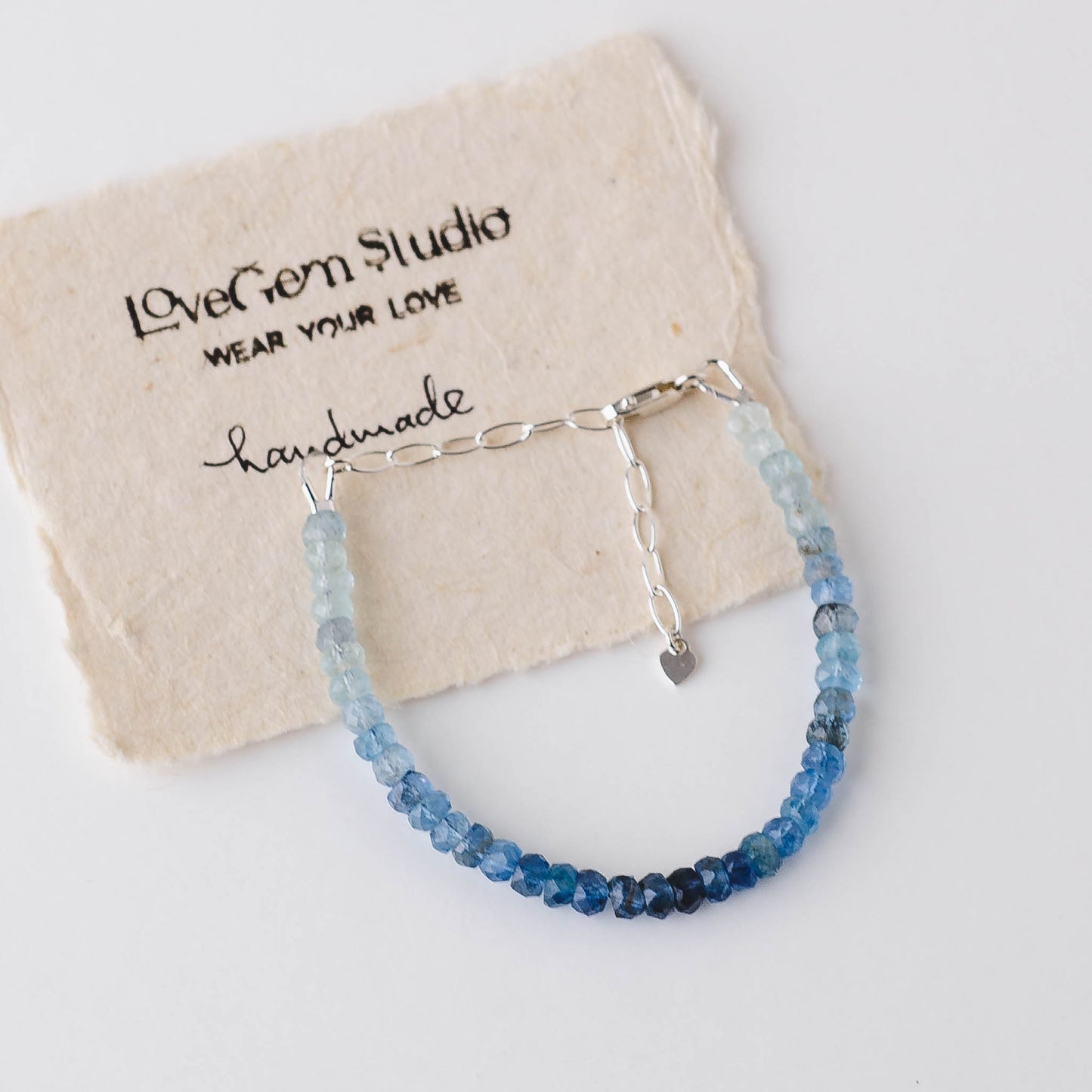 Ombré Aquamarine Bracelet – Blue Ocean-Inspired Jewelry by LoveGem Studio