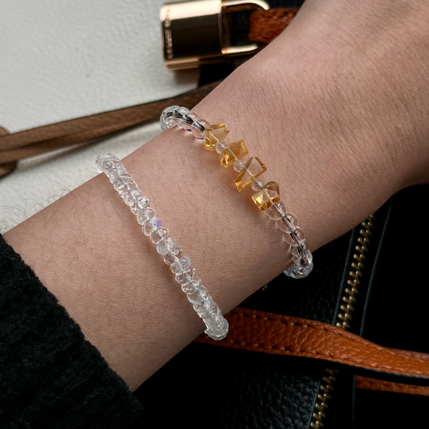Lunar Luminary Bracelet – Luxe Grade Moonstone with Argentium Silver Toggle