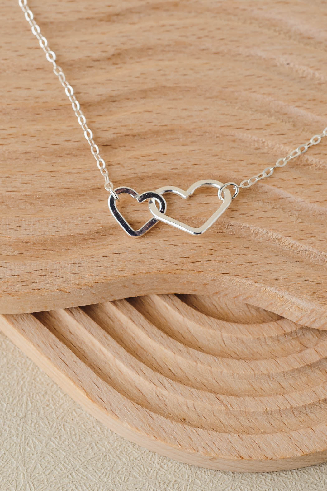 Infinity Hearts Sterling Silver Necklace – Intertwined Love Pendant by LoveGem Studio