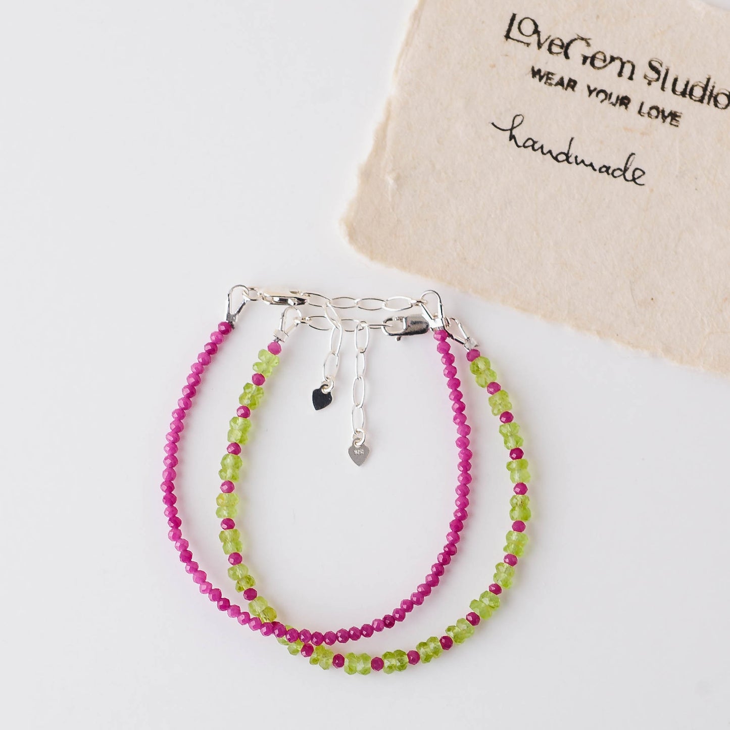 Red Thread Ruby Bracelet – Adjustable Sterling Silver Destiny Jewelry by LoveGem Studio