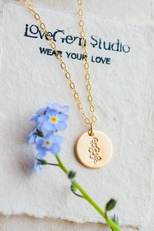 Lily of the Valley Charm Necklace | 14k Gold Filled | LoveGem Studio image 1