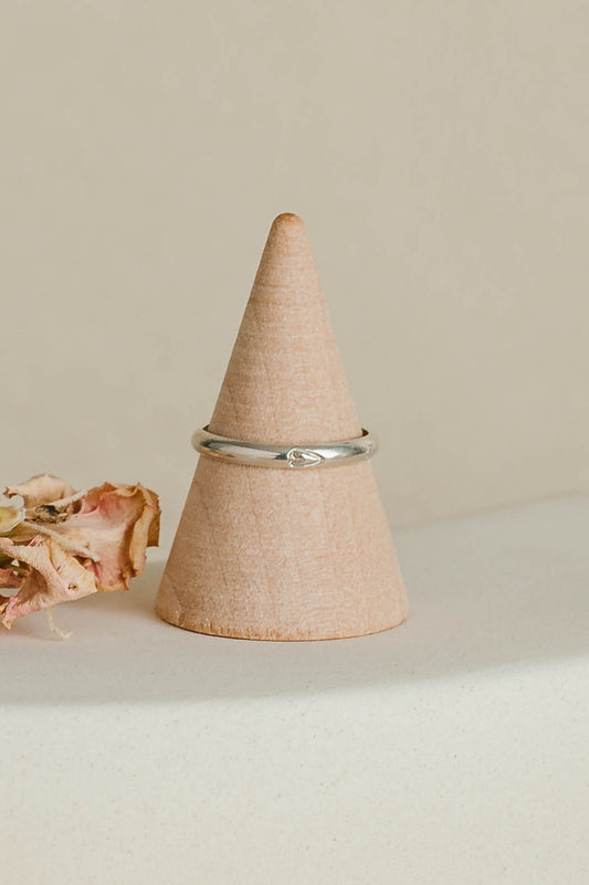 Grace | Heart Sterling Silver Promise Ring | LoveGem Studio image 1