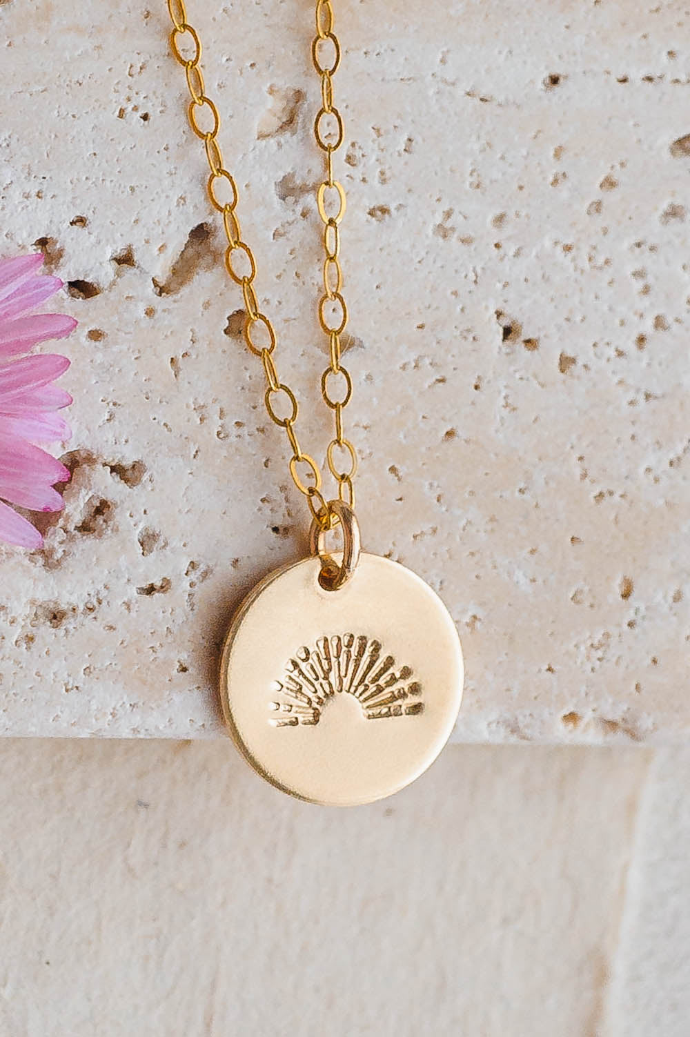 Sun Charm Necklace | 14k Gold Filled | LoveGem Studio image 0