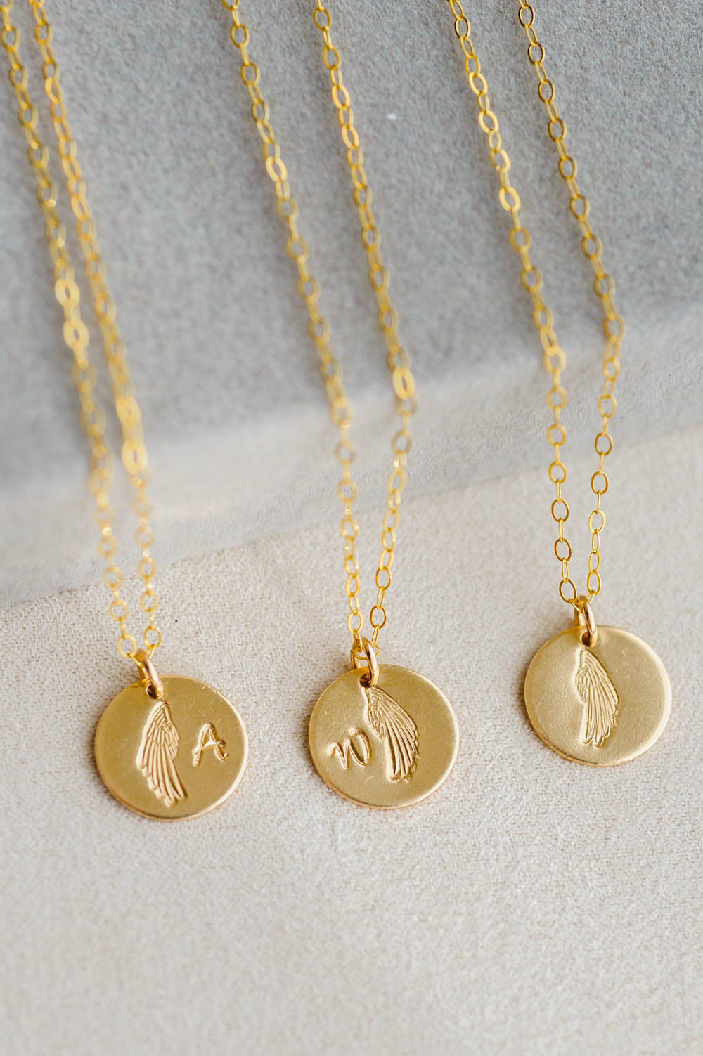 Angel Wing Charm Necklace | 14k Gold Filled | LoveGem Studio image 4