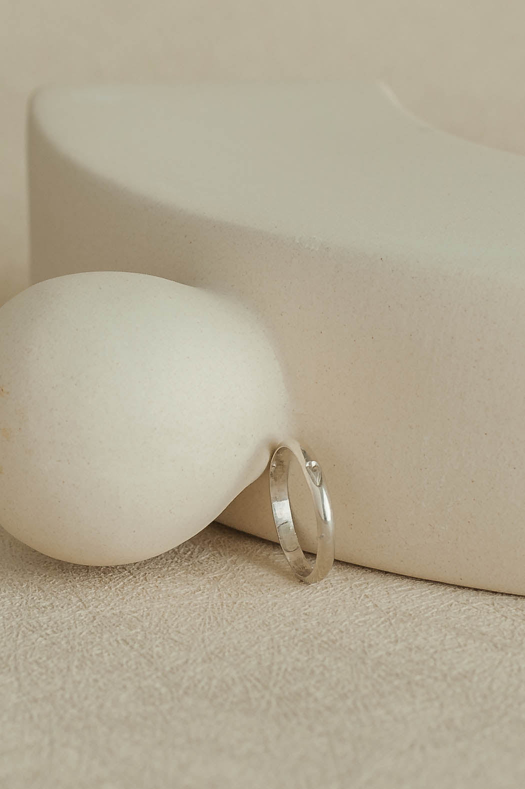 Grace | Heart Sterling Silver Promise Ring | LoveGem Studio image 3