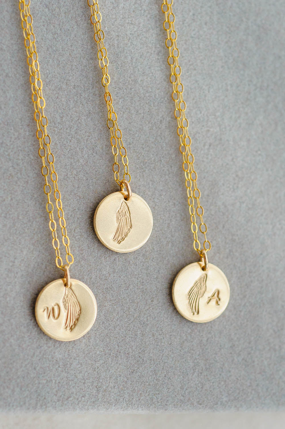 Angel Wing Charm Necklace | 14k Gold Filled | LoveGem Studio image 7