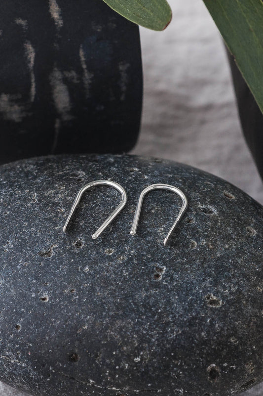 Emma | Forged Horseshoe Earrings | LoveGem Studio image 0