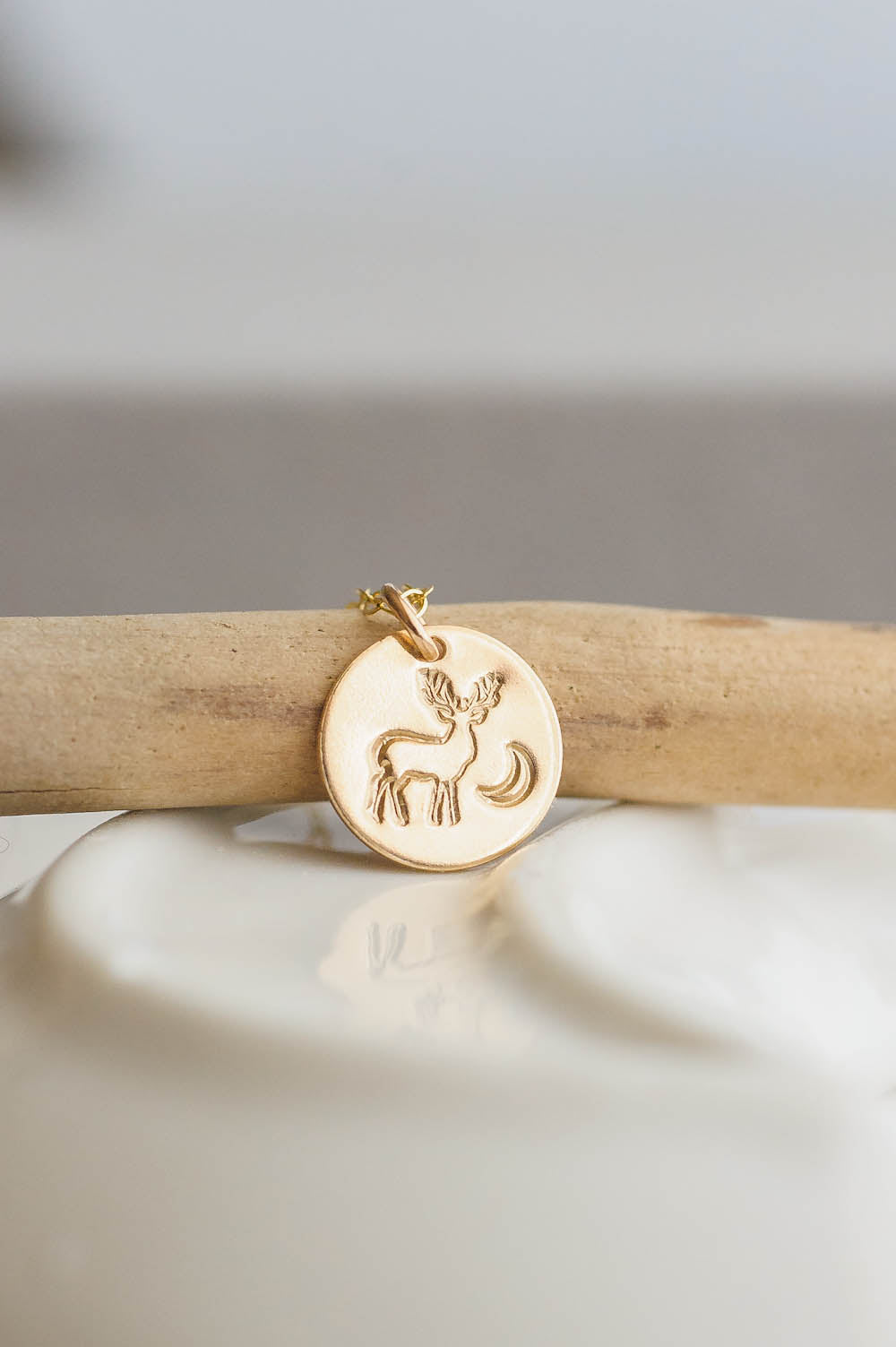 Deer Charm Necklace | 14k Gold Filled | LoveGem Studio image 2
