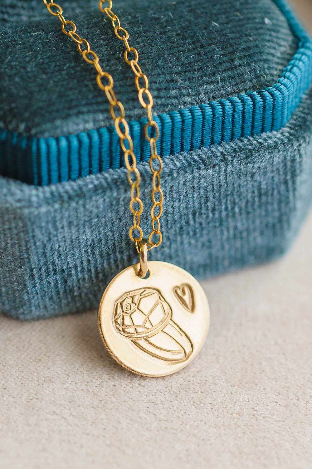 Ring Charm Necklace | 14k Gold Filled | LoveGem Studio image 0