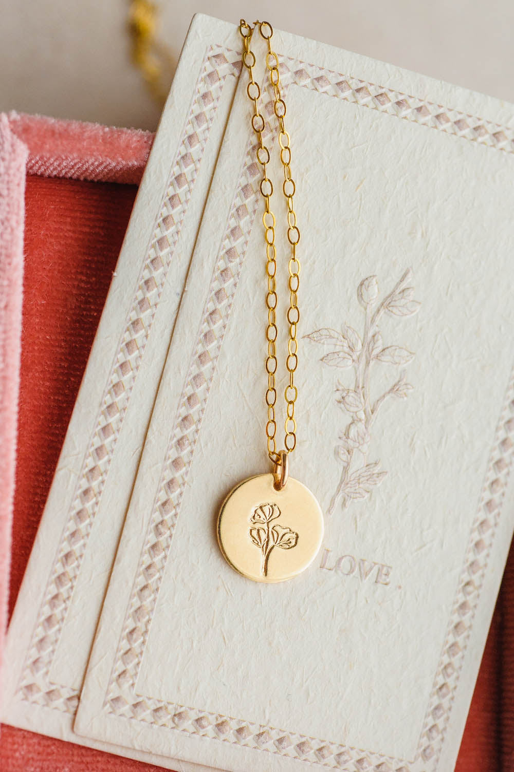 Ginkgo Leaf Charm Necklace | 14k Gold Filled | LoveGem Studio image 4