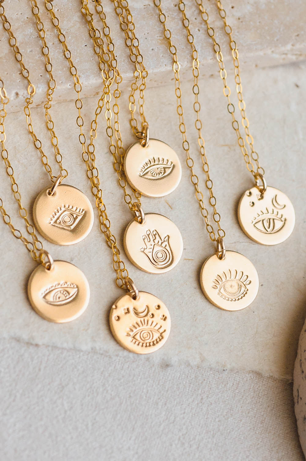 Evil Eye Charm Necklace | 14k Gold Filled | LoveGem Studio image 0