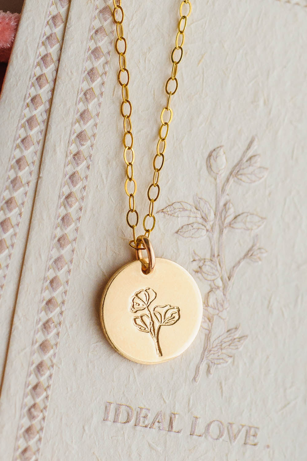 Ginkgo Leaf Charm Necklace | 14k Gold Filled | LoveGem Studio image 0