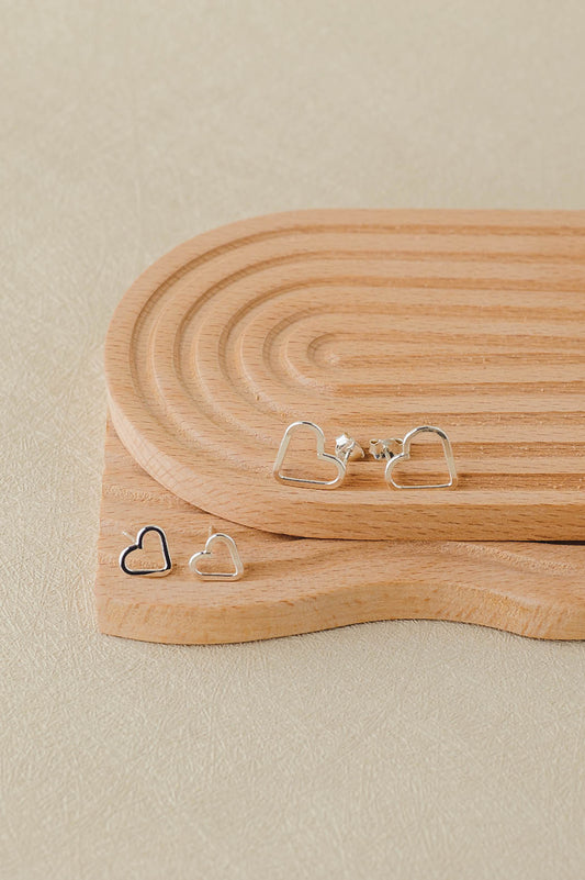 Amara | Heart Stud Earrings | LoveGem Studio image 1