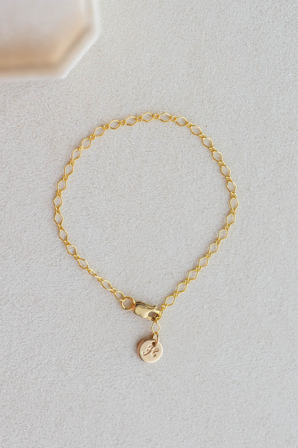 Initial Charm Bracelet | 14k Gold Filled | LoveGem Studio image 0