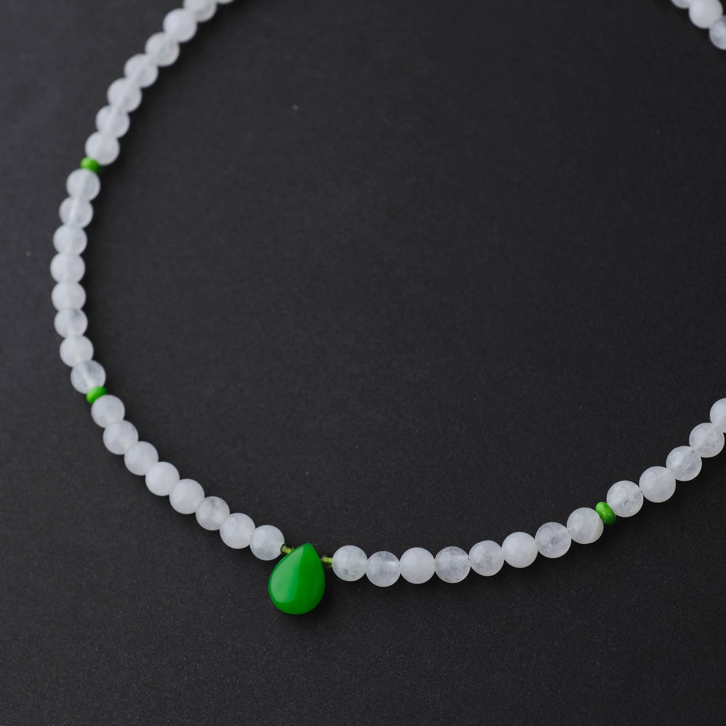 Handmade Green Jade & Turquoise Necklace – Abundance and Protection Gemstone Jewelry by LoveGem Studio
