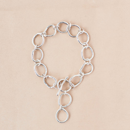 The Kinetic Pulse Link Bracelet – Heavy-Gauge Fused Argentium Silver