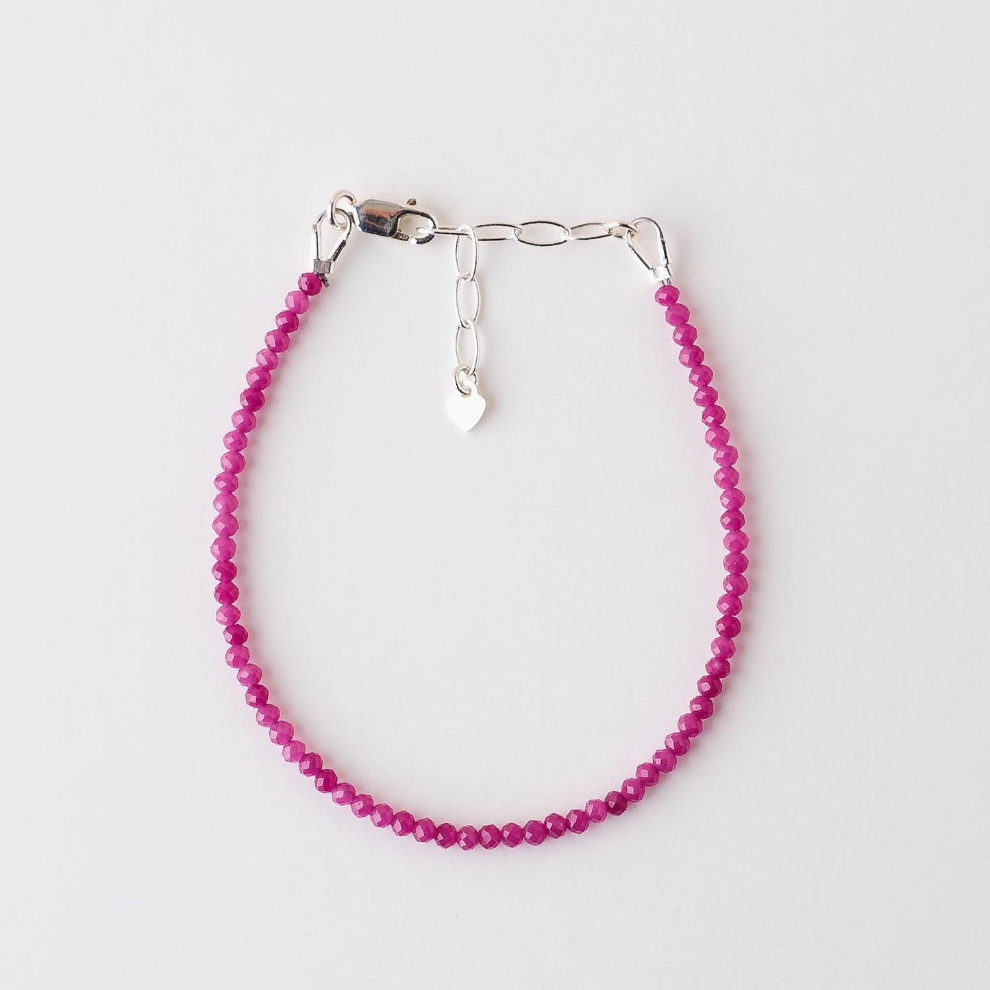 Red Thread Ruby Bracelet – Adjustable Sterling Silver Destiny Jewelry by LoveGem Studio