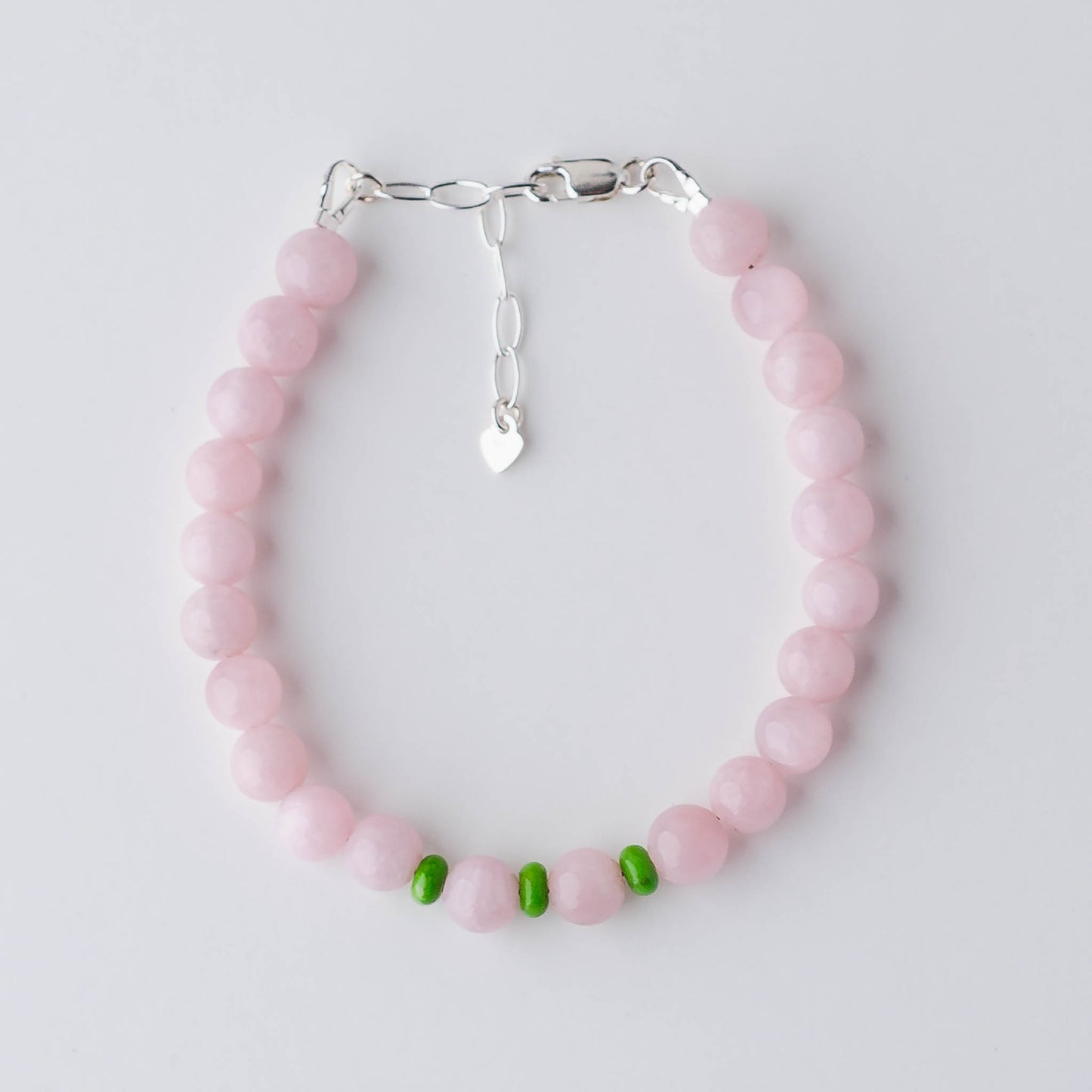 Handmade Pink Opal Bracelet – Sterling Silver with Turquoise Adjustable Healing Jewelry by LoveGem Studio