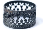 King and Queen Crown Rings – Oxidized Silver Stackable Rings