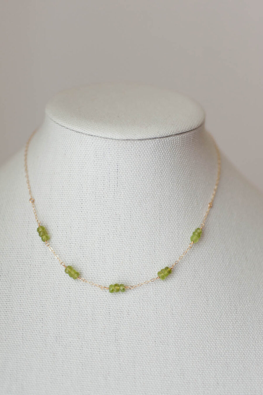August Birthstone Peridot Necklace