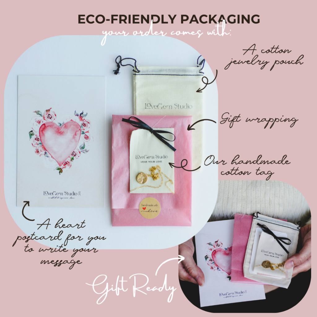 Gift ready and eco friendly packaging - LoveGem Studio